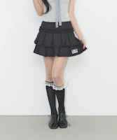 (Women) ILIGO Dolly Pleats Mini Skirt Black 26SMSK01BK (Women) ILIGO Dolly Pleats Mini Skirt Black 26SMSK01BK
