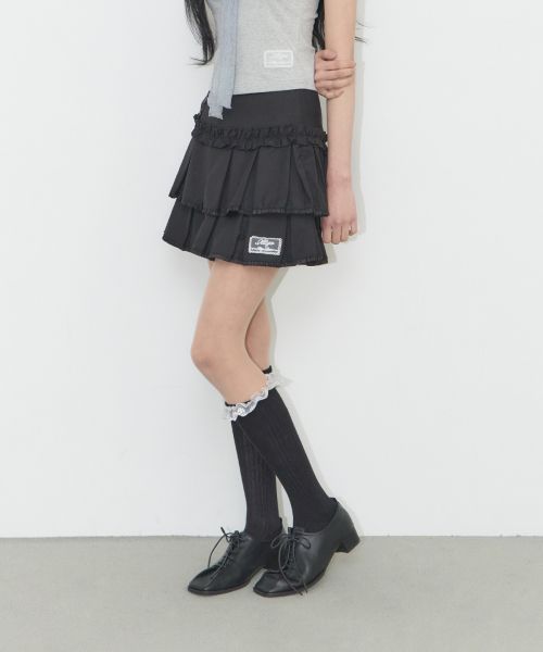 Order (W) ILIGO Dolly 百褶迷你裙 黑色 26SMSK01BK