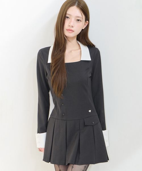 Lookbook (W) Iligo IVY 黑色百褶洋裝 26FWOPS01BK