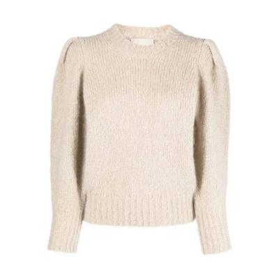(Women) ISABEL MARANT Beige Oversized Crewneck Pullover Sweater PU109FAA1L48I-90BE