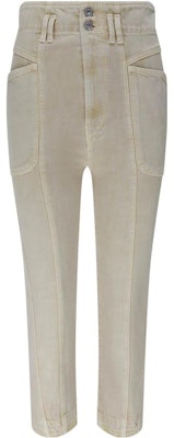 (W) イザベル マラン ベージュ ストレートカット コットン カジュアルパンツ 21APA195421A017E-90BE Order (W) イザベル マラン ベージュ ストレートカット コットン カジュアルパンツ 21APA195421A017E-90BE