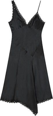 (W) 이자벨 마랑 블랙 아이렛 비대칭 러플 브이넥 미디 드레스 RO0351FAB1J07I-01BK Order (W) 이자벨 마랑 블랙 아이렛 비대칭 러플 브이넥 미디 드레스 RO0351FAB1J07I-01BK