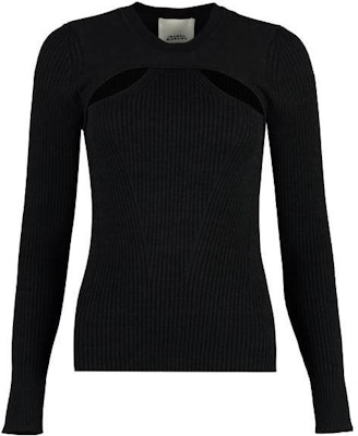(W) ISABEL MARANT Sweater Rajut Lengan Panjang Hitam Solid PU0201FAA3L58I-01BK Order (W) ISABEL MARANT Sweater Rajut Lengan Panjang Hitam Solid PU0201FAA3L58I-01BK