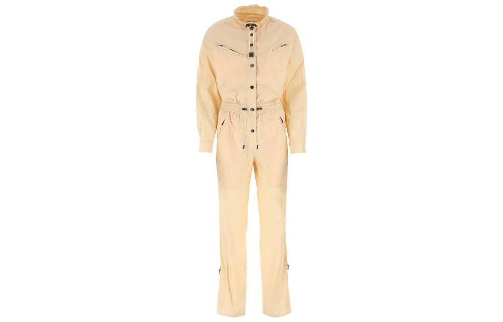 (Women) ISABEL MARANT  Loose Elastic Casual Long Pants Khaki Color. PCB0002FAA1G33E90VA