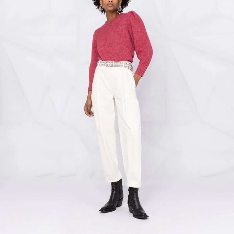 Lookbook (W) ISABEL MARANT Sweater Rajut Pink Lengan Draped. PU155021A038I-40PK