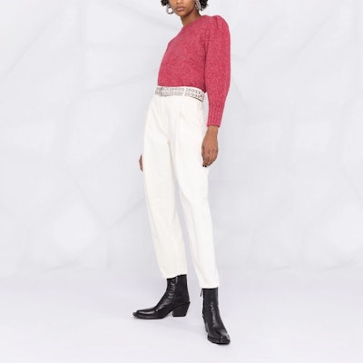 (W) ISABEL MARANT Sweater Rajut Pink Lengan Draped. PU155021A038I-40PK Purchase (W) ISABEL MARANT Sweater Rajut Pink Lengan Draped. PU155021A038I-40PK