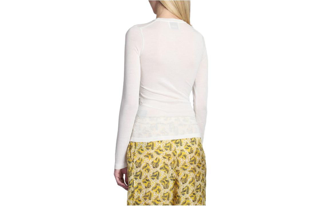 Lookbook (W) イザベルマラン スリムフィット ニット プルオーバー 白 長袖セーター PU0197FAA3L57I-20WH