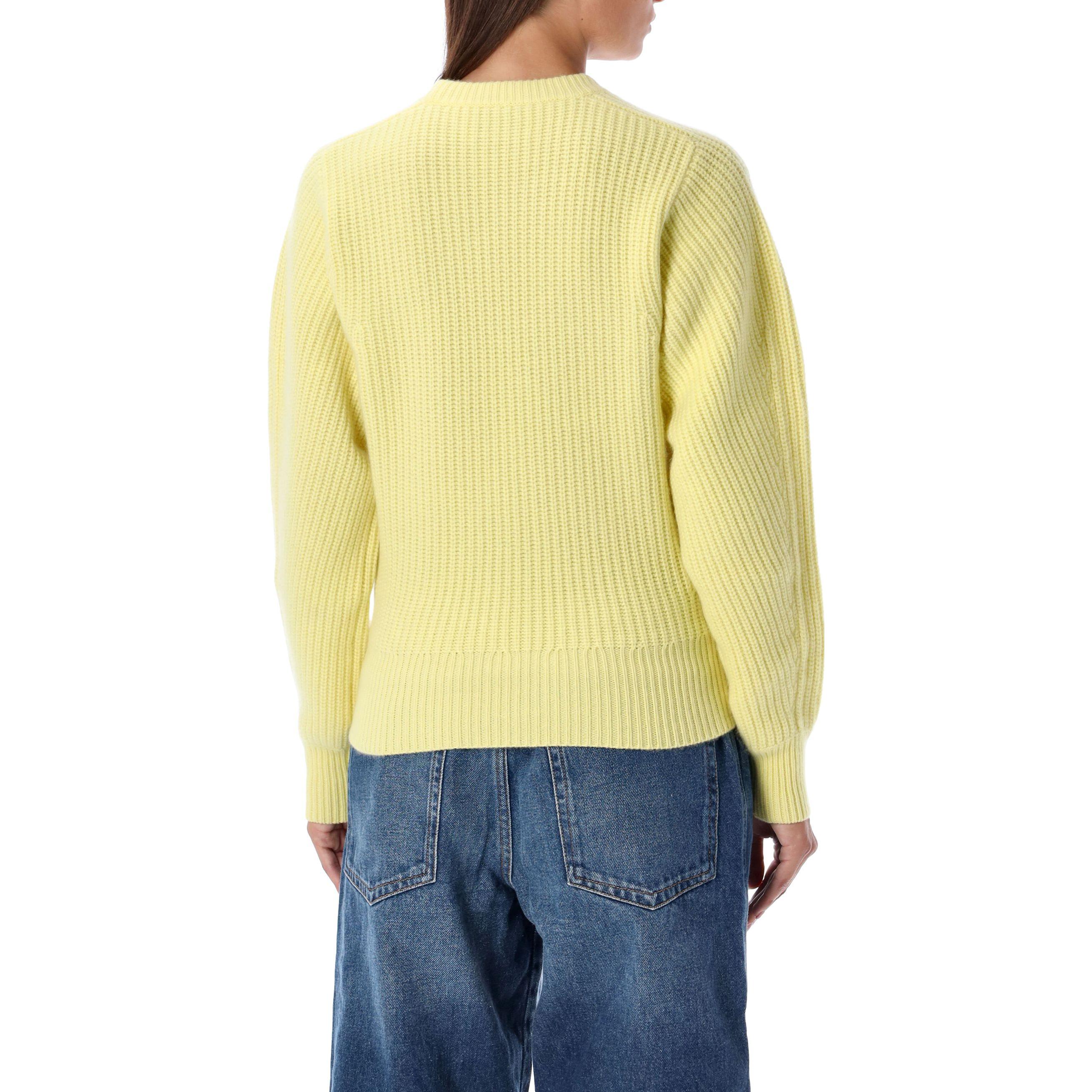 Lookbook (W) ISABEL MARANT Solid Knit Crewneck Pullover Sweater Kuning Muda PU0239FAA1L45I10LY