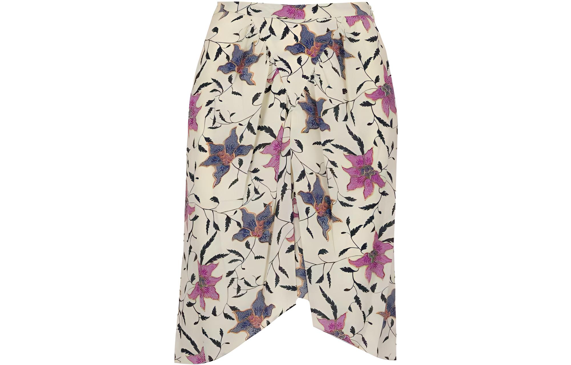 (Women) Isabel Marant Étoile Floral Print French Skirt 21PJU1252-21P028E23EC