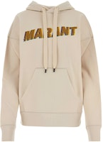 (Women) ISABEL MARANT White Oversized Hoodie with Letter Print. SW0001FAA1M82EECOR (Women) ISABEL MARANT White Oversized Hoodie with Letter Print. SW0001FAA1M82EECOR