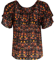 (Women) ISABEL MARANT ETOILE All-Over Print Loose Fit Black T-Shirt. HT0138FAA2J03I-01BK (Women) ISABEL MARANT ETOILE All-Over Print Loose Fit Black T-Shirt. HT0138FAA2J03I-01BK
