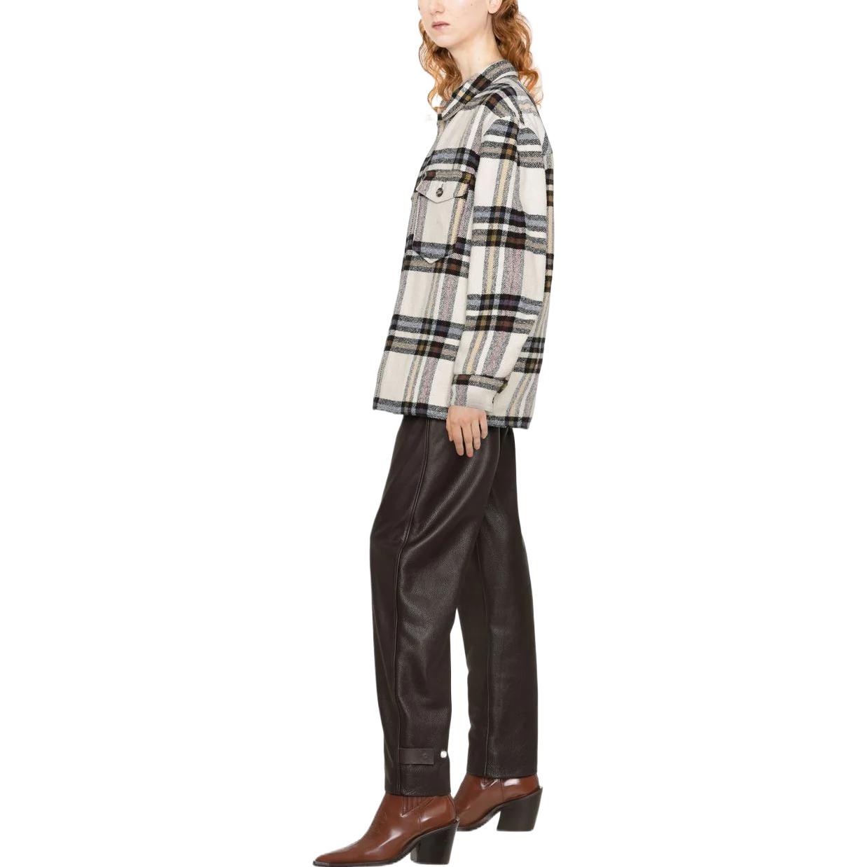 Purchase (W) Chaqueta-Camisa de Cuadros ISABEL MARANT ETOILE FW22 Mujer Multicolor. MA126922A013E23EC