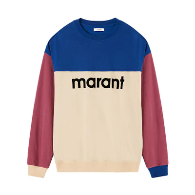 (Women) ISABEL MARANT ETOILE SS22 Multicolor Printed Pullover Sweatshirt Women SW0338-22P050E