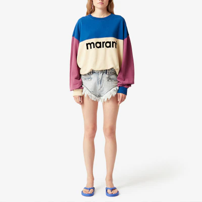 (W) ISABEL MARANT ÉTOILE SS22 Sudadera Multicolor Estampada Mujer SW0338-22P050E Purchase (W) ISABEL MARANT ÉTOILE SS22 Sudadera Multicolor Estampada Mujer SW0338-22P050E