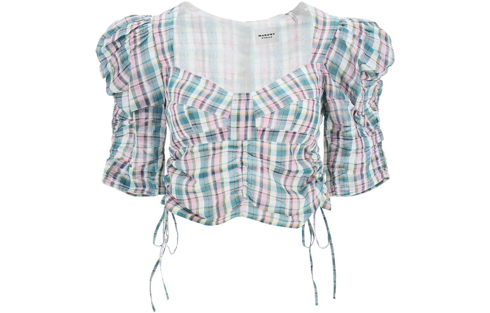 (Women) ISABEL MARANT ETOILE SS23 Light Green Shirt HT0011FAA1I42E-60CE