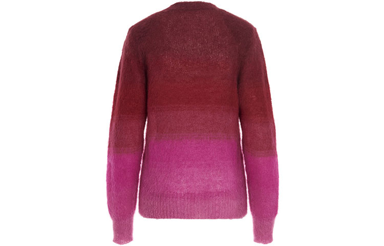 Lookbook (W) イザベル マラン FW21 オンブレ グラデーション モヘア クルーネック セーター 女性 パープル-レッド 21APU164521A049E40FA