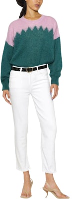 (W) イザベル マラン FW22 カラーブロック クルーネック 長袖 ニットセーター PU088922A038I-60GR Lookbook (W) イザベル マラン FW22 カラーブロック クルーネック 長袖 ニットセーター PU088922A038I-60GR