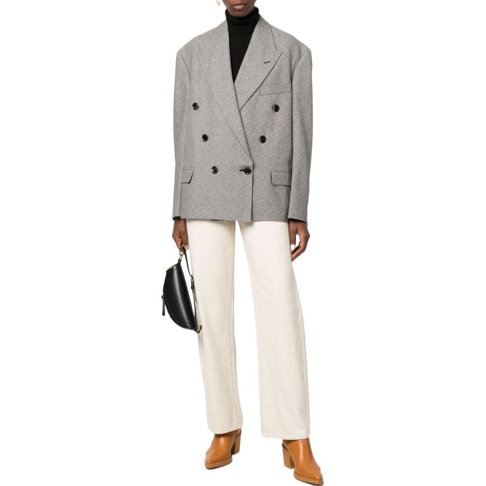 Lookbook (W) イザベル マラン FW22 ダブルブレストブレザー グレー VE183122A014IGREY