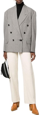 (W) イザベル マラン FW22 ダブルブレストブレザー グレー VE183122A014IGREY Lookbook (W) イザベル マラン FW22 ダブルブレストブレザー グレー VE183122A014IGREY