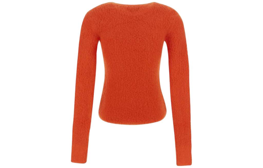 Lookbook (W) 이자벨마랑 FW22 슬림핏 크루넥 스웨터 오렌지 레드 22HPU206822H038I11OR