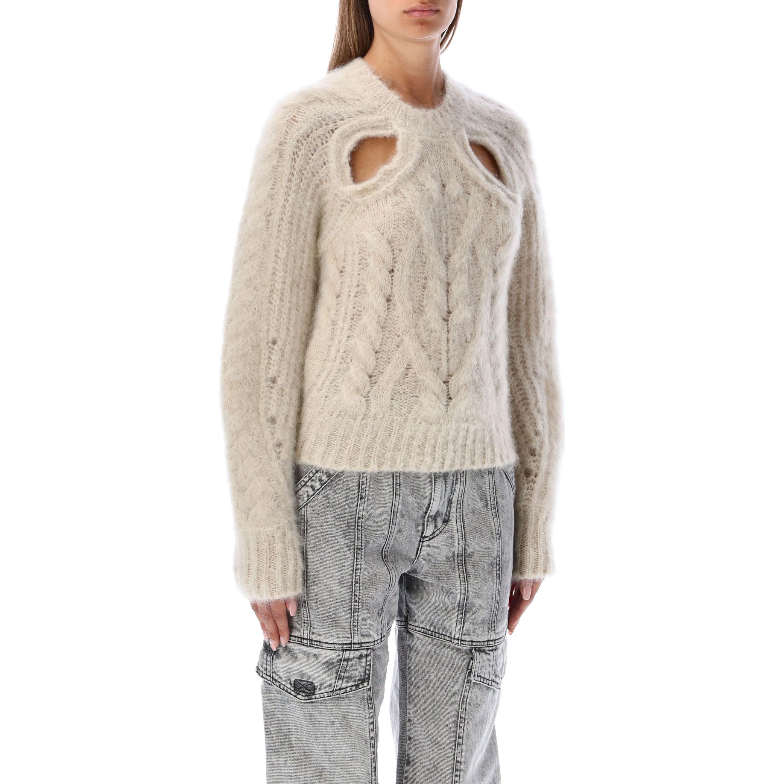 Purchase (W) イザベルマラン FW22 ベージュ ニットセーター ソリッドホロウアウトデザイン 22HPU203322H039I-90BE