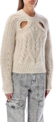 (W) イザベルマラン FW22 ベージュ ニットセーター ソリッドホロウアウトデザイン 22HPU203322H039I-90BE Purchase (W) イザベルマラン FW22 ベージュ ニットセーター ソリッドホロウアウトデザイン 22HPU203322H039I-90BE