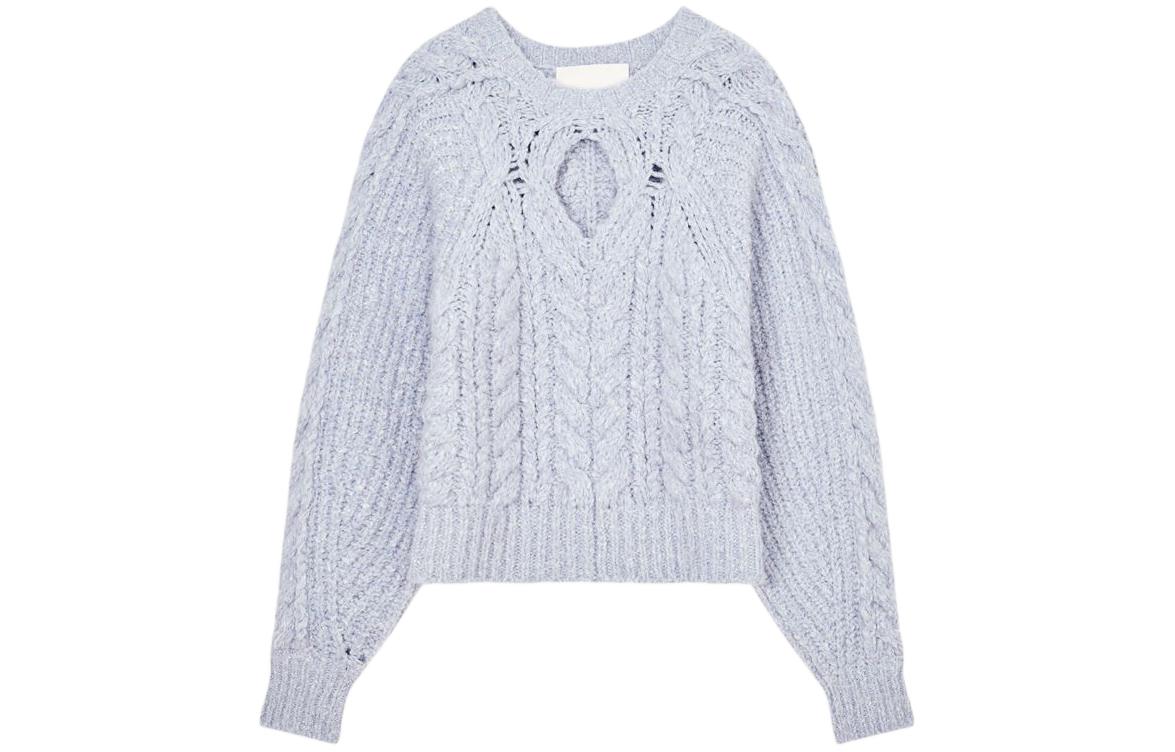 (Women) ISABEL MARANT FW23 Noelie Lavender French Knit Pullover Sweater . PU0213FA-A3L63I-NOELYS