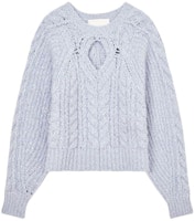(Women) ISABEL MARANT FW23 Noelie Lavender French Knit Pullover Sweater . PU0213FA-A3L63I-NOELYS (Women) ISABEL MARANT FW23 Noelie Lavender French Knit Pullover Sweater . PU0213FA-A3L63I-NOELYS
