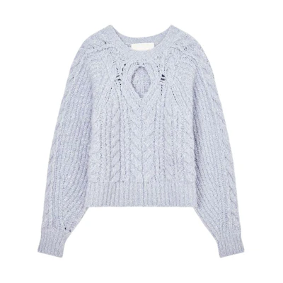 (Women) ISABEL MARANT FW23 Noelie Lavender French Knit Pullover Sweater . PU0213FA-A3L63I-NOELYS