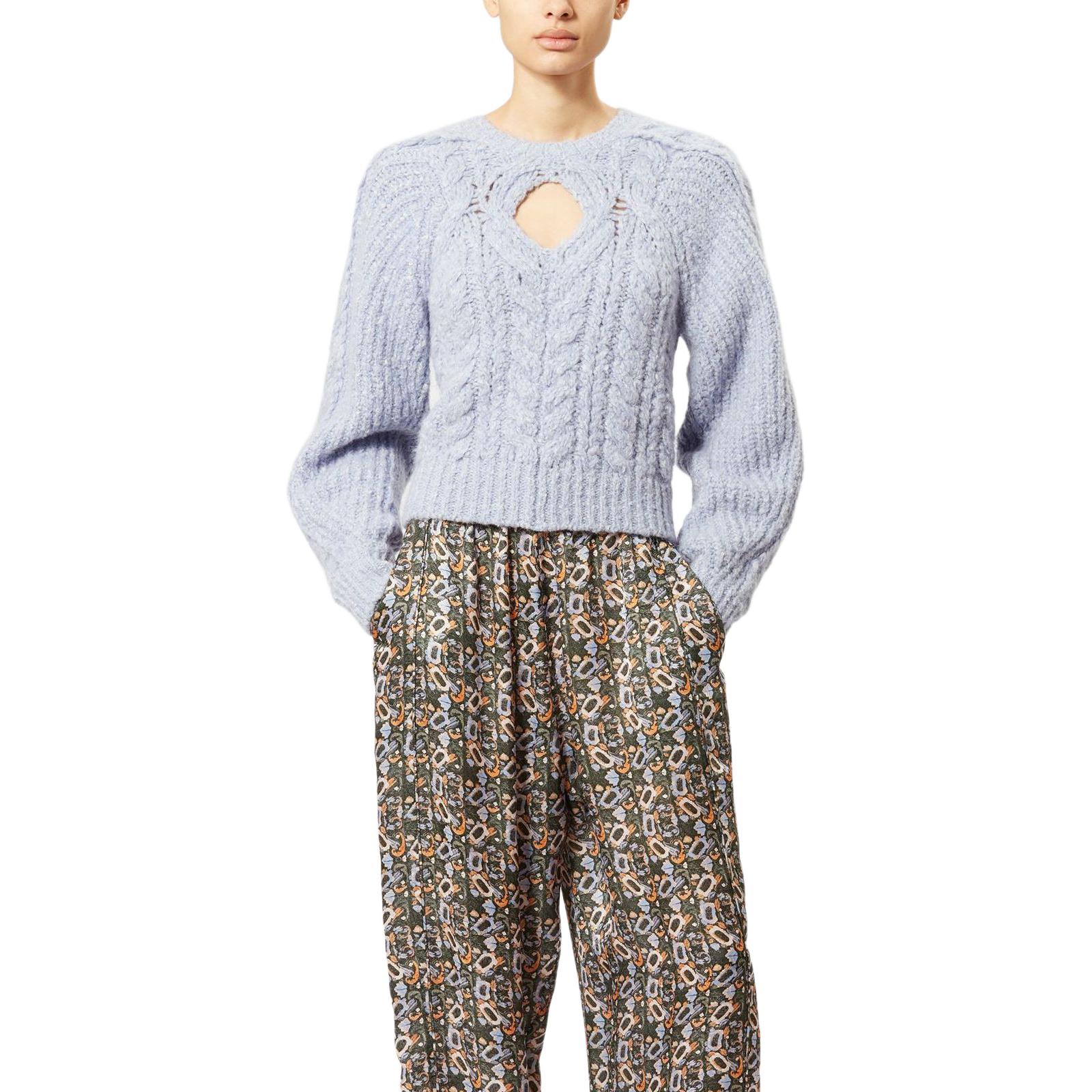 Lookbook (W) イザベル マラン FW23 ノエリー ラベンダー フレンチ ニット プルオーバー セーター PU0213FA-A3L63I-NOELYS