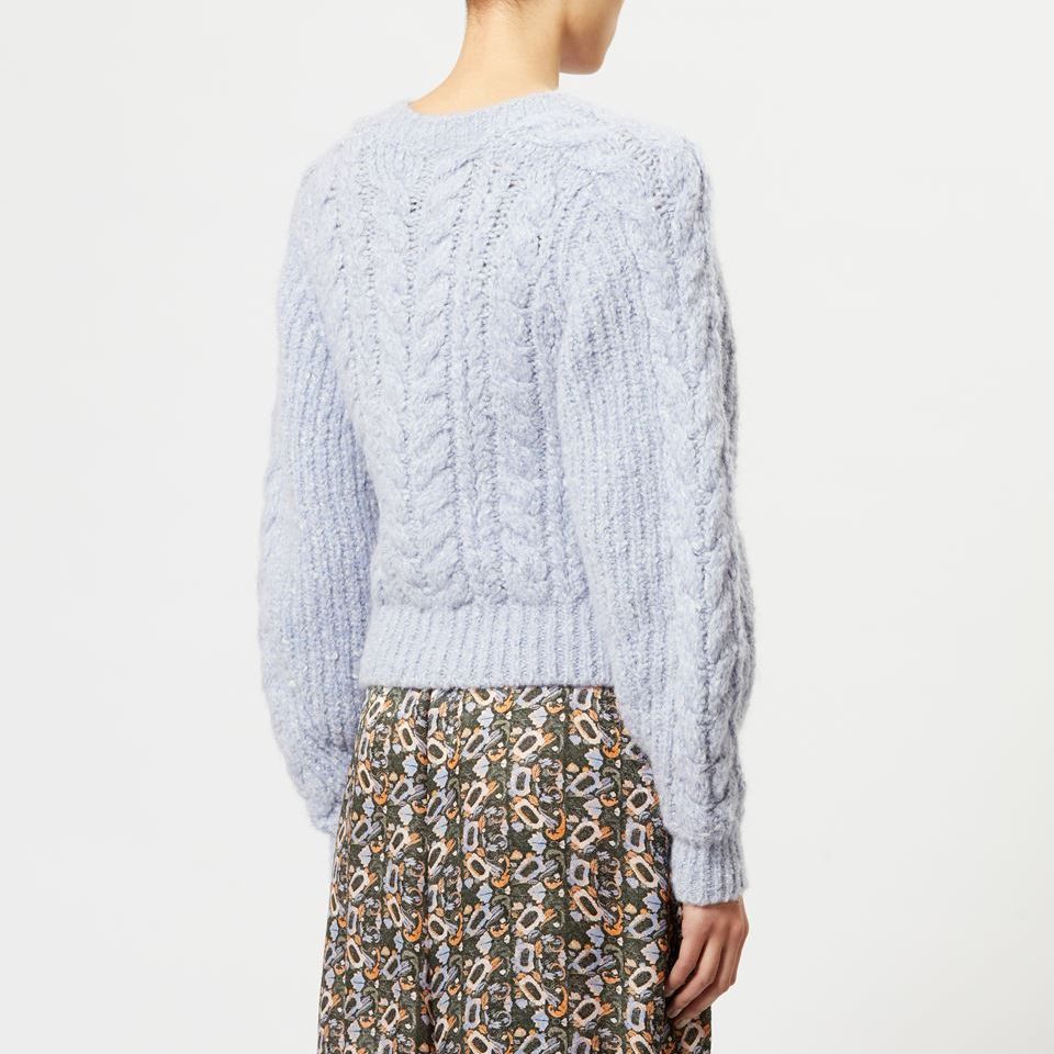 Purchase (W) イザベル マラン FW23 ノエリー ラベンダー フレンチ ニット プルオーバー セーター PU0213FA-A3L63I-NOELYS