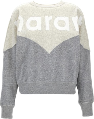 (W) 이자벨 마랑 레터 프린트 컬러블록 크루넥 스웻셔츠 여성 그레이 SW0006FAA1M08E-ECGY Buy (W) 이자벨 마랑 레터 프린트 컬러블록 크루넥 스웻셔츠 여성 그레이 SW0006FAA1M08E-ECGY