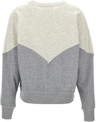 (W) 이자벨 마랑 레터 프린트 컬러블록 크루넥 스웻셔츠 여성 그레이 SW0006FAA1M08E-ECGY Lookbook (W) 이자벨 마랑 레터 프린트 컬러블록 크루넥 스웻셔츠 여성 그레이 SW0006FAA1M08E-ECGY