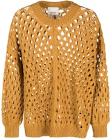 (Women) ISABEL MARANT Solid Color Cutout Crewneck Long Sleeve Sweater Women Orange PU0337FAA4L09I-50CM (Women) ISABEL MARANT Solid Color Cutout Crewneck Long Sleeve Sweater Women Orange PU0337FAA4L09I-50CM