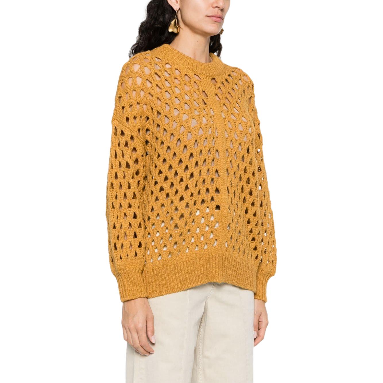 Purchase (W) イザベル マラン オレンジ カットアウト クルーネック 長袖 セーター レディース PU0337FAA4L09I-50CM