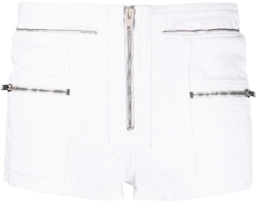 (W) イザベル・マラン SS23 ホワイトコットンショーツ ジッパーデザイン入り SH0050FAA2H01I-20WH Buy (W) イザベル・マラン SS23 ホワイトコットンショーツ ジッパーデザイン入り SH0050FAA2H01I-20WH