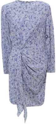 (W) 이자벨마랑 여성 블루 기하학 무늬 긴소매 숏 드레스. RO0015FBB1J02E30BU Buy (W) 이자벨마랑 여성 블루 기하학 무늬 긴소매 숏 드레스. RO0015FBB1J02E30BU