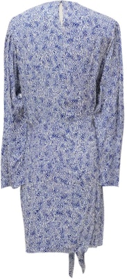 (W) 이자벨마랑 여성 블루 기하학 무늬 긴소매 숏 드레스. RO0015FBB1J02E30BU Lookbook (W) 이자벨마랑 여성 블루 기하학 무늬 긴소매 숏 드레스. RO0015FBB1J02E30BU