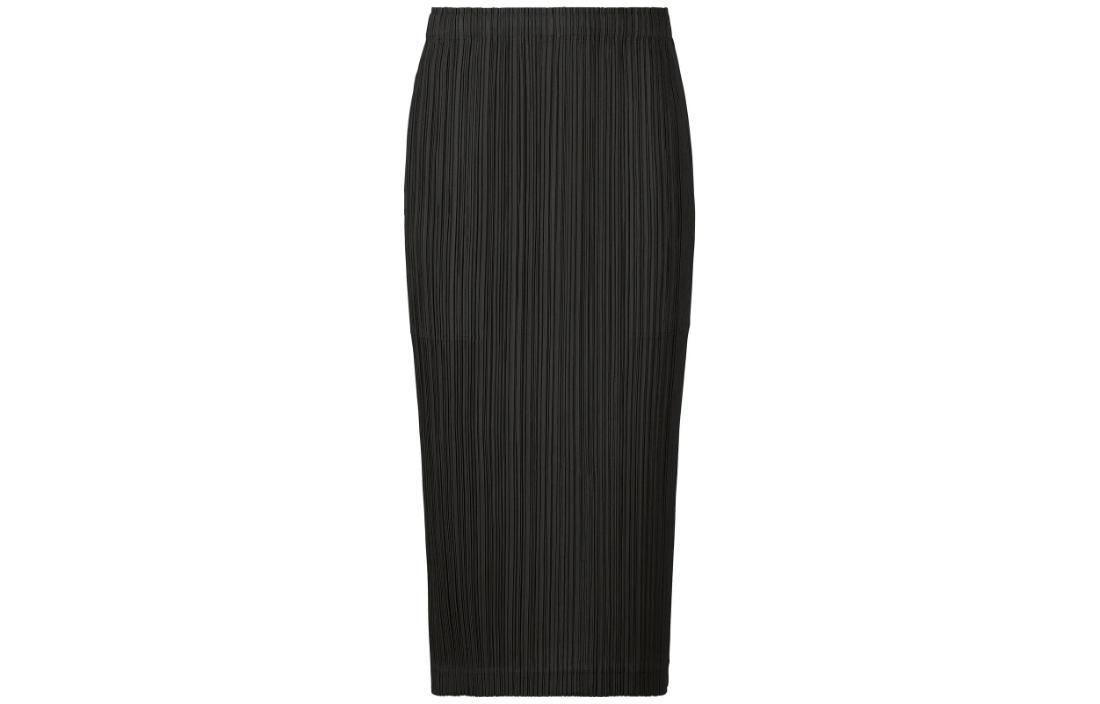 Order (W) ISSEY MIYAKE 高腰直筒休閒長裙 黑色 PP33JG375-15