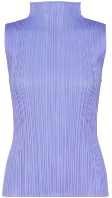 (W) ISSEY MIYAKE 實色百褶修身無袖高領上衣。 PP55JK802-24 Shop (W) ISSEY MIYAKE 實色百褶修身無袖高領上衣。 PP55JK802-24
