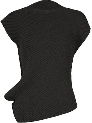 (Women) ISSEY MIYAKE Black Sleeveless Solid Color Tank Top IM33FJ195-15 Buy (Women) ISSEY MIYAKE Black Sleeveless Solid Color Tank Top IM33FJ195-15