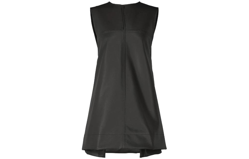(Women) ISSEY MIYAKE Slim Fit Black Zip-Up Tank Top IM33FE006-15