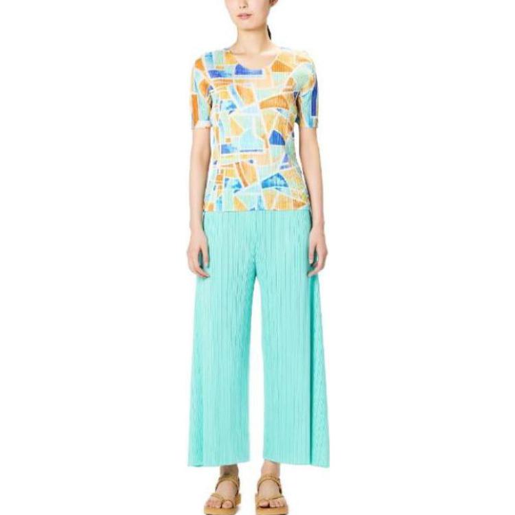 Lookbook (W) ISSEY MIYAKE SS23 百褶圖案印花T恤 多色款式 PP31JK721-35