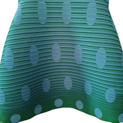 (W) ISSEY MIYAKE SS24 綠色波點拼接無袖上衣。 PP46 JK441-06 Purchase (W) ISSEY MIYAKE SS24 綠色波點拼接無袖上衣。 PP46 JK441-06