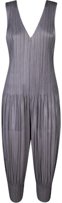 (W) ISSEY MIYAKE SS24 灰色寬鬆V領無袖連身褲。 PP47JI40412 Order (W) ISSEY MIYAKE SS24 灰色寬鬆V領無袖連身褲。 PP47JI40412