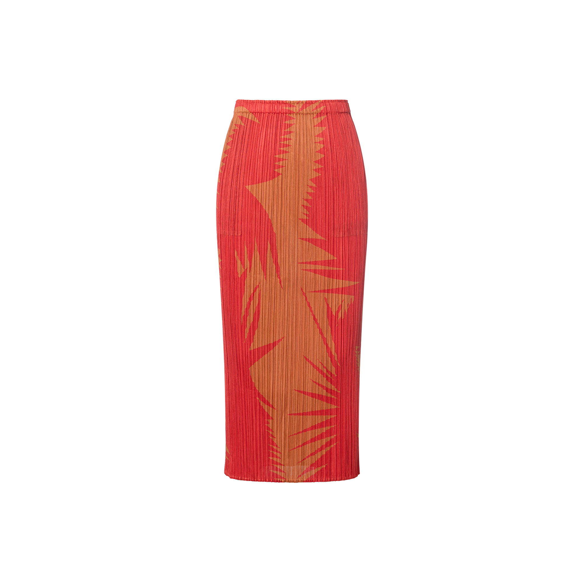 (Women) ISSEY MIYAKE SS24 Patterned Pleated Midi Skirt Women’s Multicolor PP46JG705-46