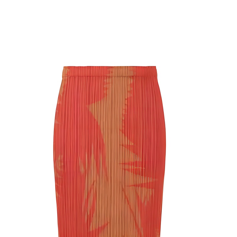 Shop (W) ISSEY MIYAKE SS24 印花百褶中長裙 女款 多色 PP46JG705-46