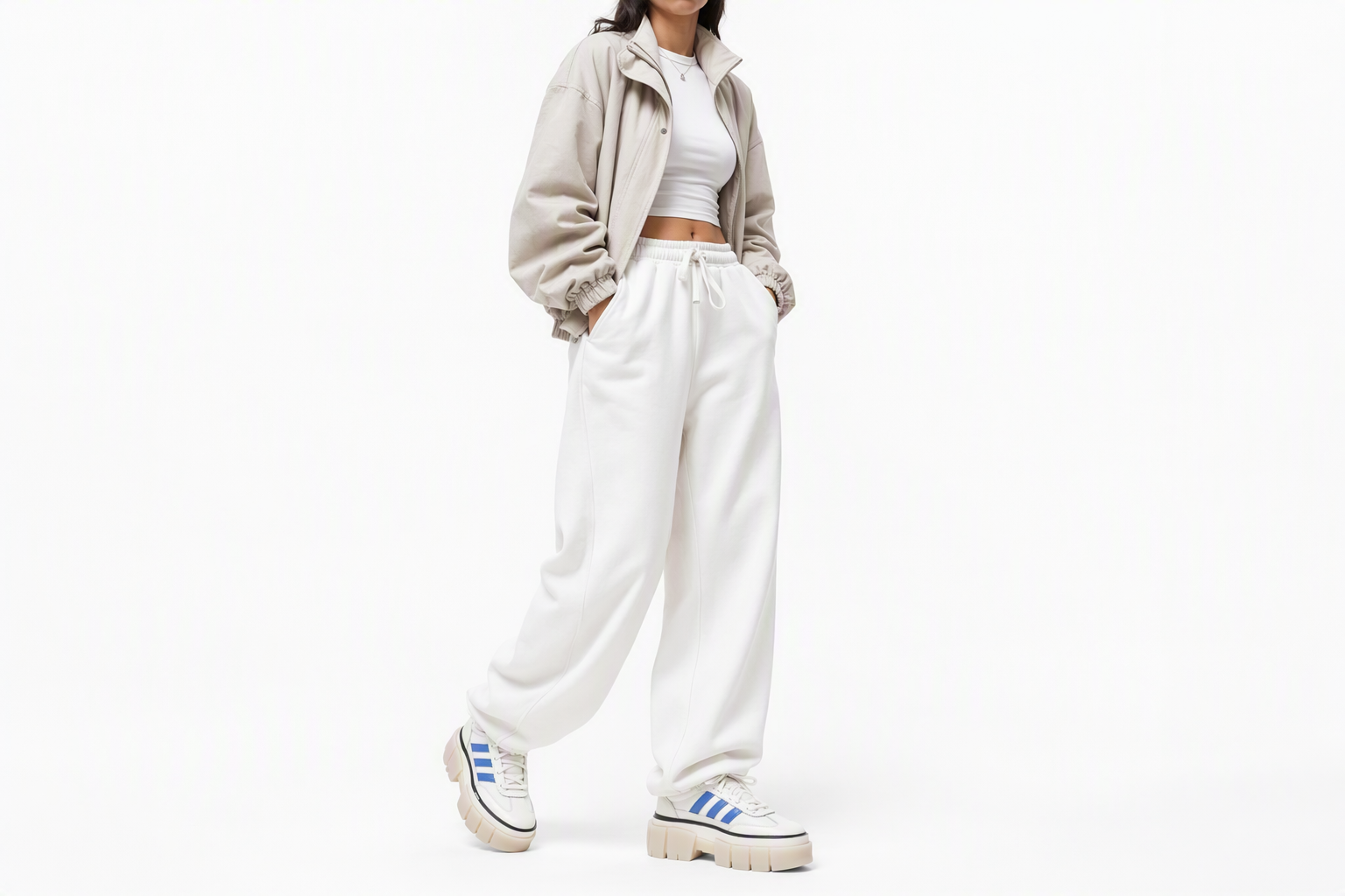 Order (W) Ivy Park x adidas Super Sleek ''Blanc Bleu Royal'' GZ3890