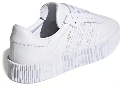 adidas originals Samba 復古運動 輕便防滑 低筒 板鞋 女款 白 Shop adidas originals Samba 復古運動 輕便防滑 低筒 板鞋 女款 白