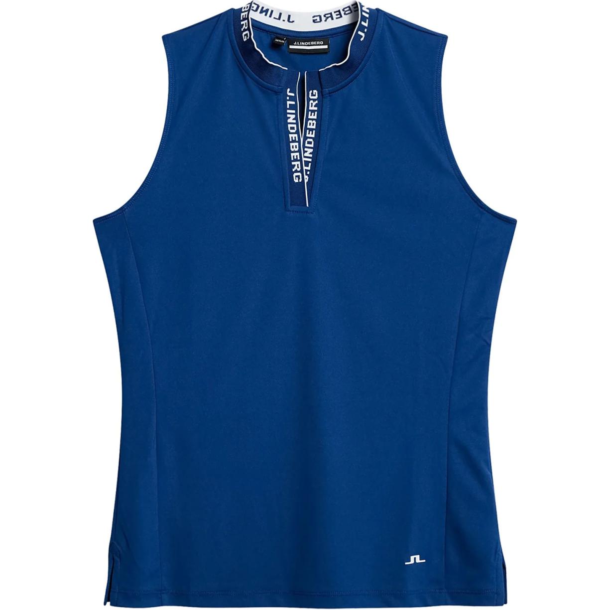 (Women) J.Lindeberg Blue Sleeveless Crewneck Printed Vest GWJT11417-O341